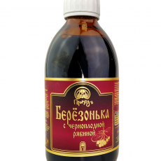 Водный настой чаги "Берёзонька с Черноплодной рябиной", 300 мл - Клуб Восстанови Здоровье "Re-health"