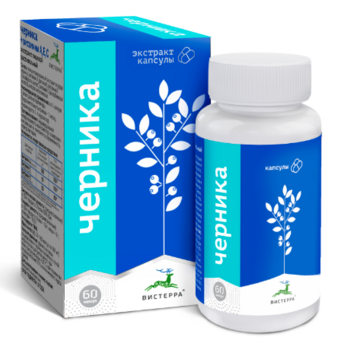 Экстракт черники с витаминами А, Е, С, 60 капсул - Клуб Восстанови Здоровье "Re-health"
