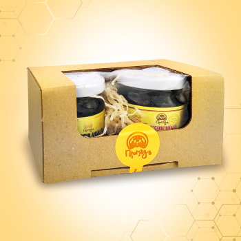 Подарочный набор «Имбирное варенье и Мёд цветочный» в баночках по 100 г - Клуб Восстанови Здоровье "Re-health"