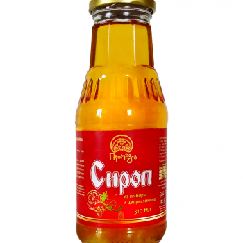 Сироп из имбиря и цедры лимона, 310 мл - Клуб Восстанови Здоровье "Re-health"