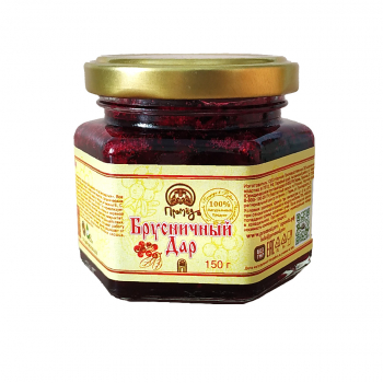 «Брусничный Дар» варенье из брусники, 150 г - Клуб Восстанови Здоровье "Re-health"