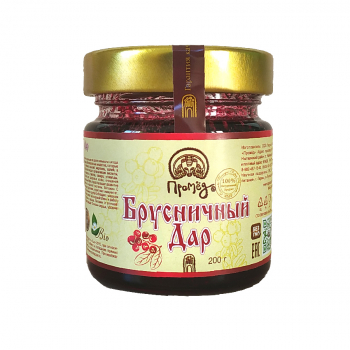«Брусничный Дар» варенье из брусники, 200 г - Клуб Восстанови Здоровье "Re-health"