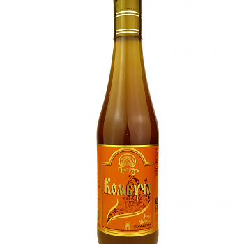 Напиток безалкогольный «Комбуча Чайный квас» на меду и Иван-чае с кислинкой в стекле, 500 мл - Клуб Восстанови Здоровье "Re-health"