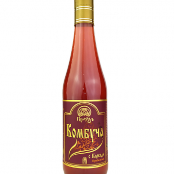 Напиток безалкогольный «Комбуча с Каркадэ» на меду изысканный вкус в стекле, 500 мл - Клуб Восстанови Здоровье "Re-health"