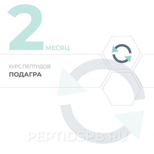 2-й месяц. Курс пептидов при подагре 
