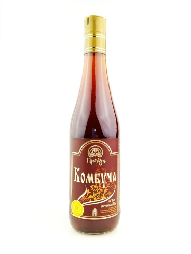 Напиток безалкогольный «Комбуча на Чаге» на меду мягкий вкус в стекле, 500 мл