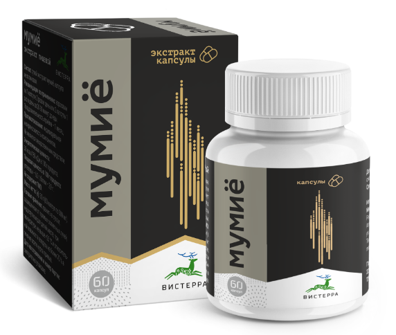 Экстракт мумиё, 60 капсул