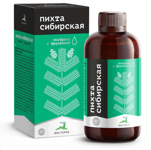 ПИХТА СИБИРСКАЯ. Экстракт с фруктозой, 300 мл