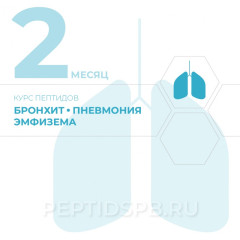 Курс пептидов при бронхите, пневмонии, эмфиземе 2-й месяц