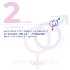 КУРС 2-Й МЕСЯЦ - Бесплодие женское, аднексит, киста яичников, нарушение менструального цикла, предменструального синдрома