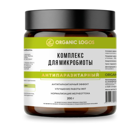 Комплексная клетчатка «Комплекс для микробиоты. Антипаразитарный»