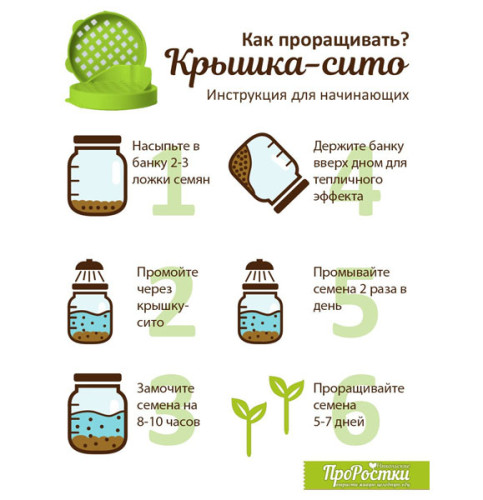 Крышка-сито (самый дешевый проращиватель)